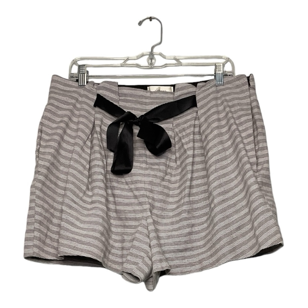 Anthropologie Elevenses size 14 EUC Striped High Waist Shorts